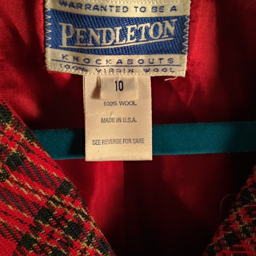 Vintage Pendleton Plaid Crop Jacket - image 4